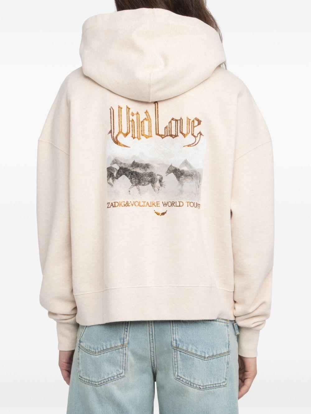 zip-front hoodie Product Image