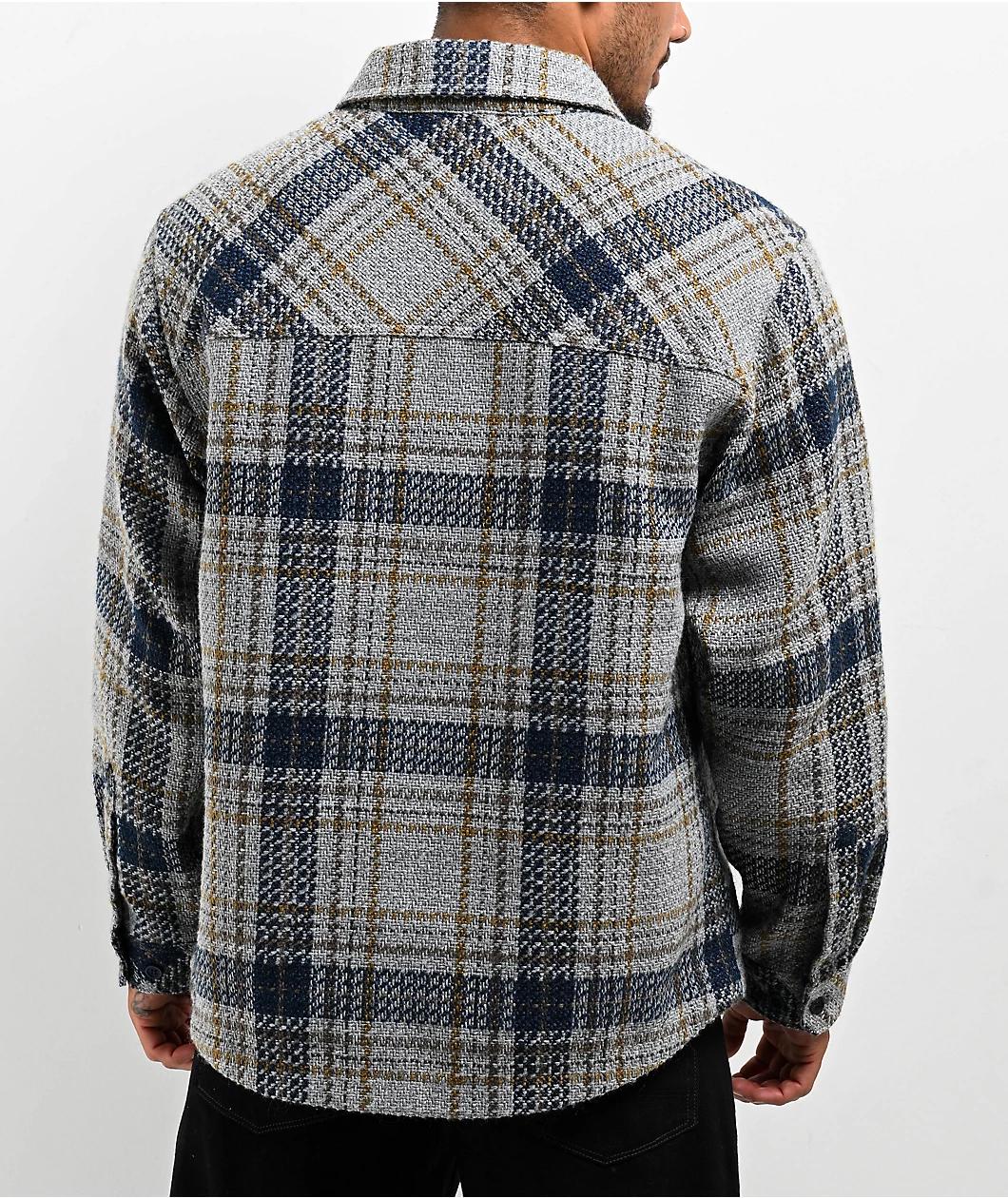 Empyre Eddy Navy & Grey Flannel Shirt Product Image