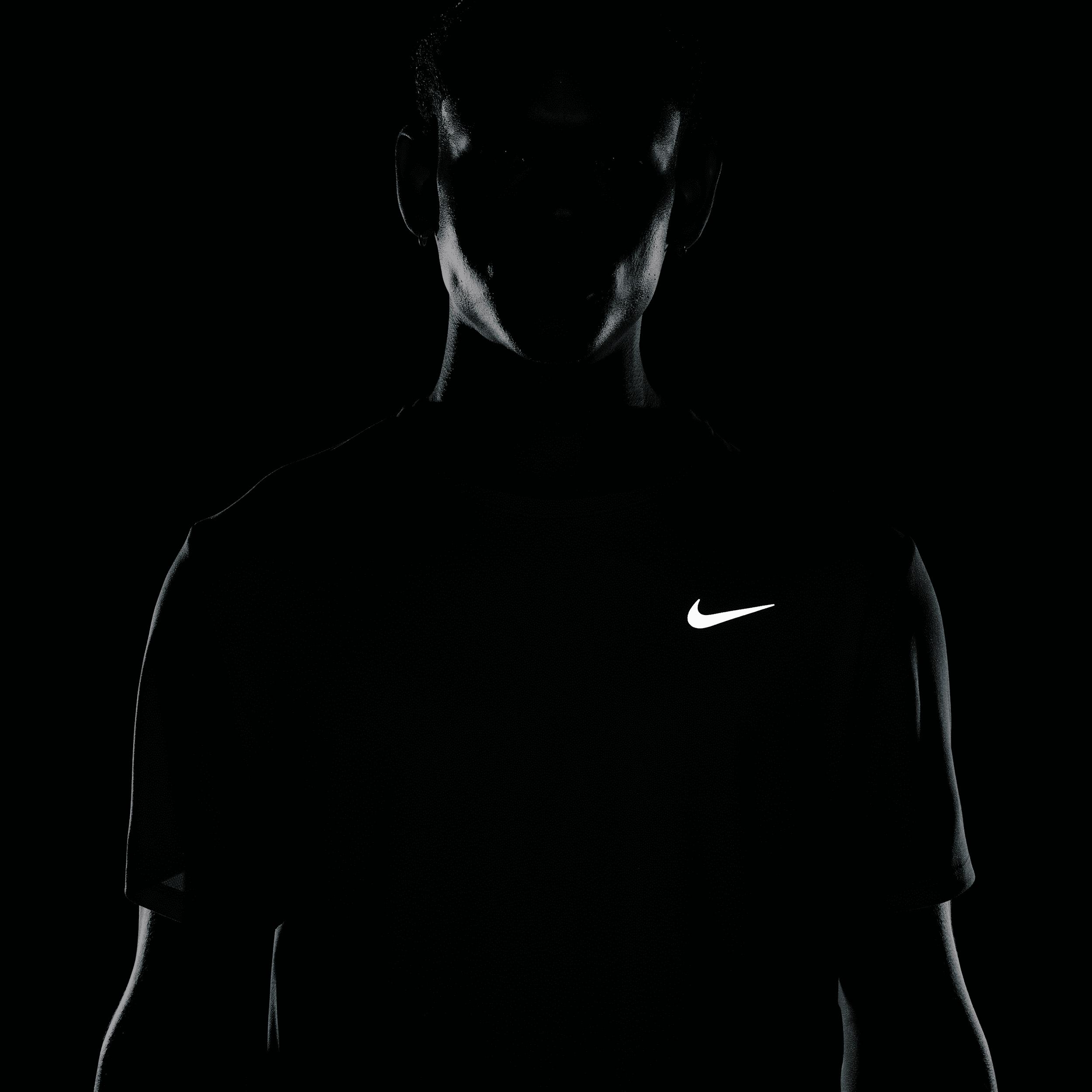 Nike Mens Miler Dri-FIT UV Short-Sleeve Running Top | DV9315-345 Product Image