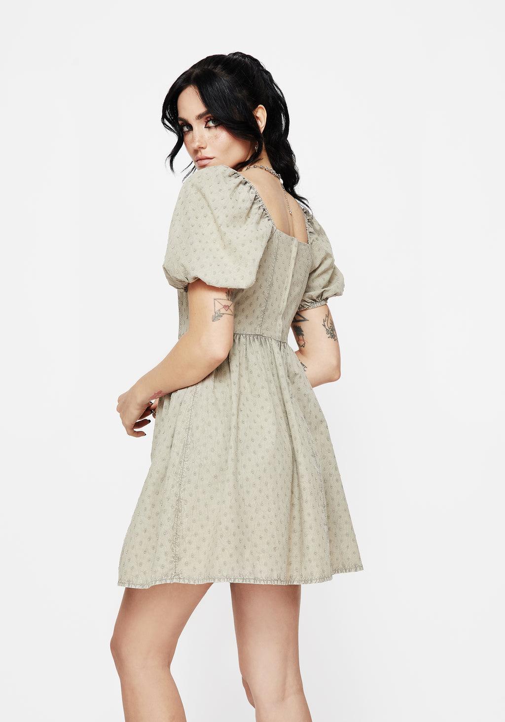 Caustic Cotton Frill Mini Dress Product Image