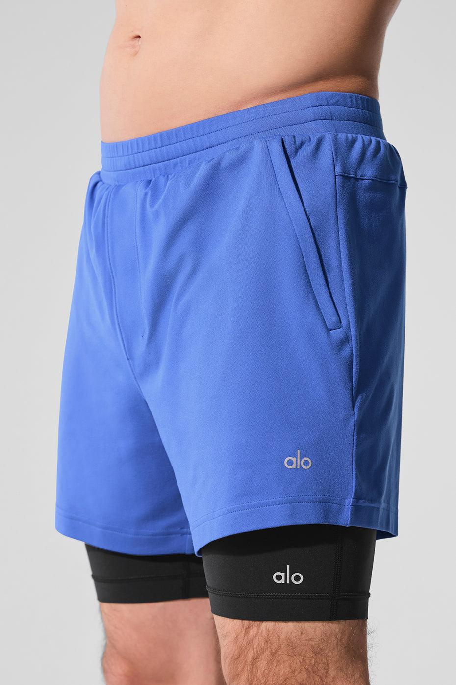 Conquer React 2-In-1 Performance Short - Marathon Blue/Black Product Image