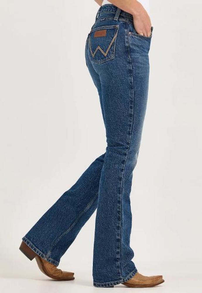 Wrangler Retro® Ladies' Mae MR Boot Cut Jeans in Isabella Product Image