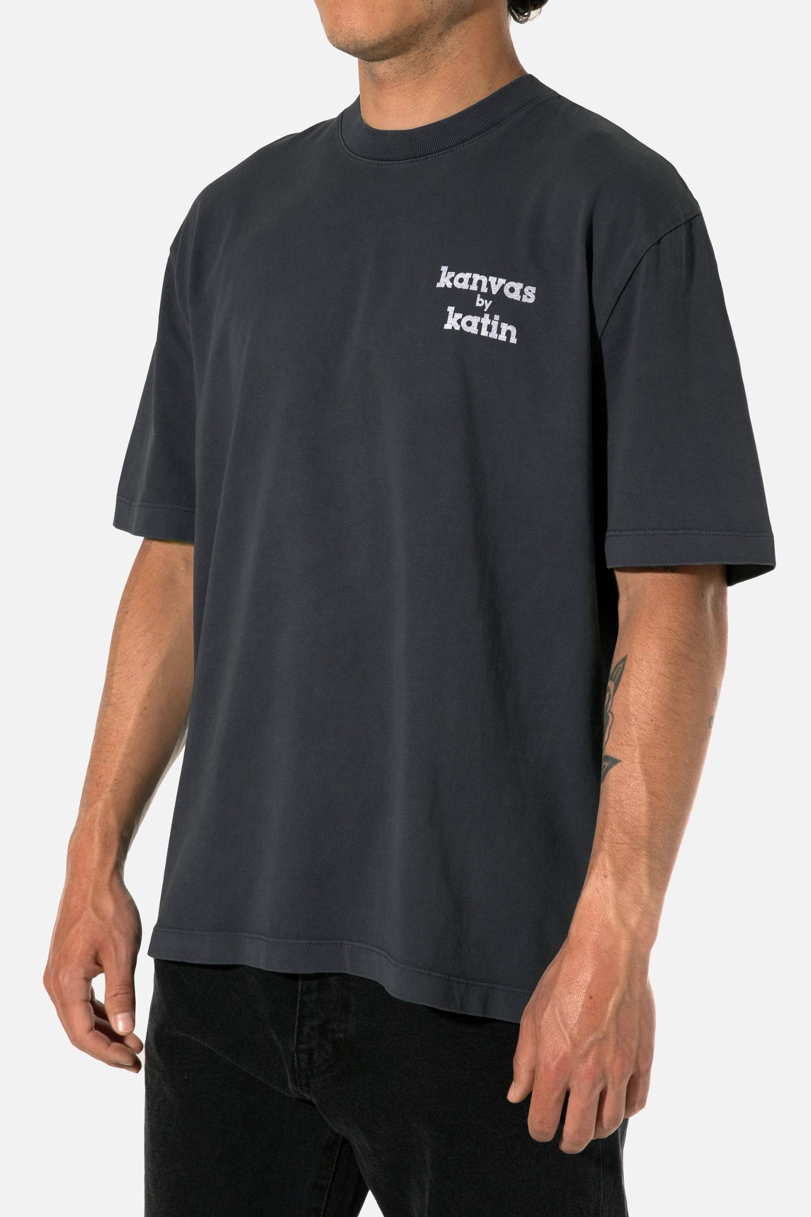 K-MAN BOX FIT TEE - BLACK WASH PIGMENT DYE / M Product Image