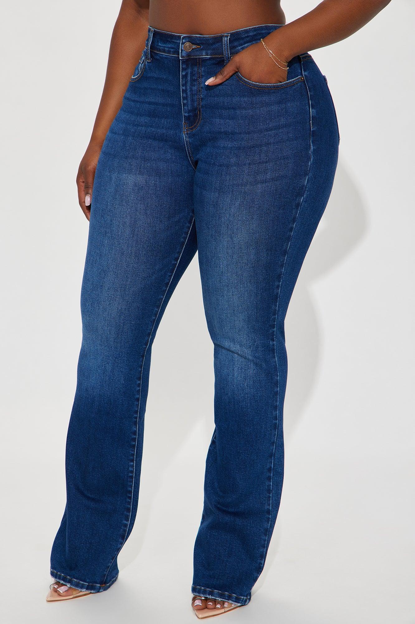 Devyn Stretch Bootcut Jeans - Dark Wash Product Image