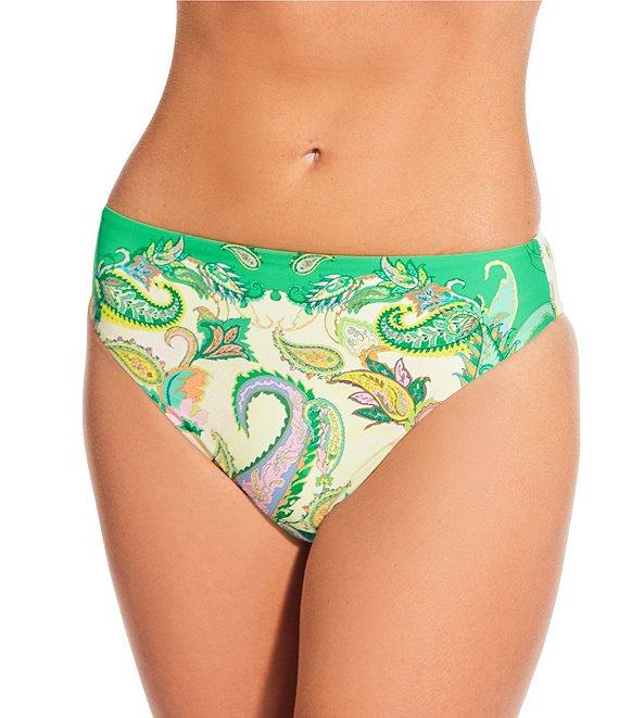 Gianni Bini Paisley High Waisted Cheeky Swim Bottom Product Image