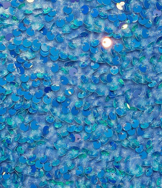 Midnight Doll One Shoulder Sequin Front Slit Bodycon Dress Product Image