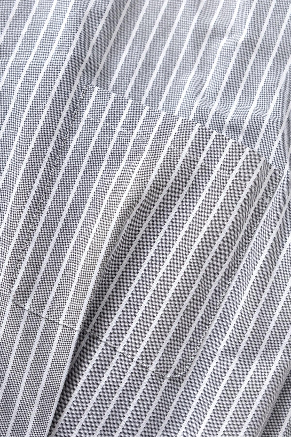 Blacksmith - Striped 50's Blouson - Grey Product Image