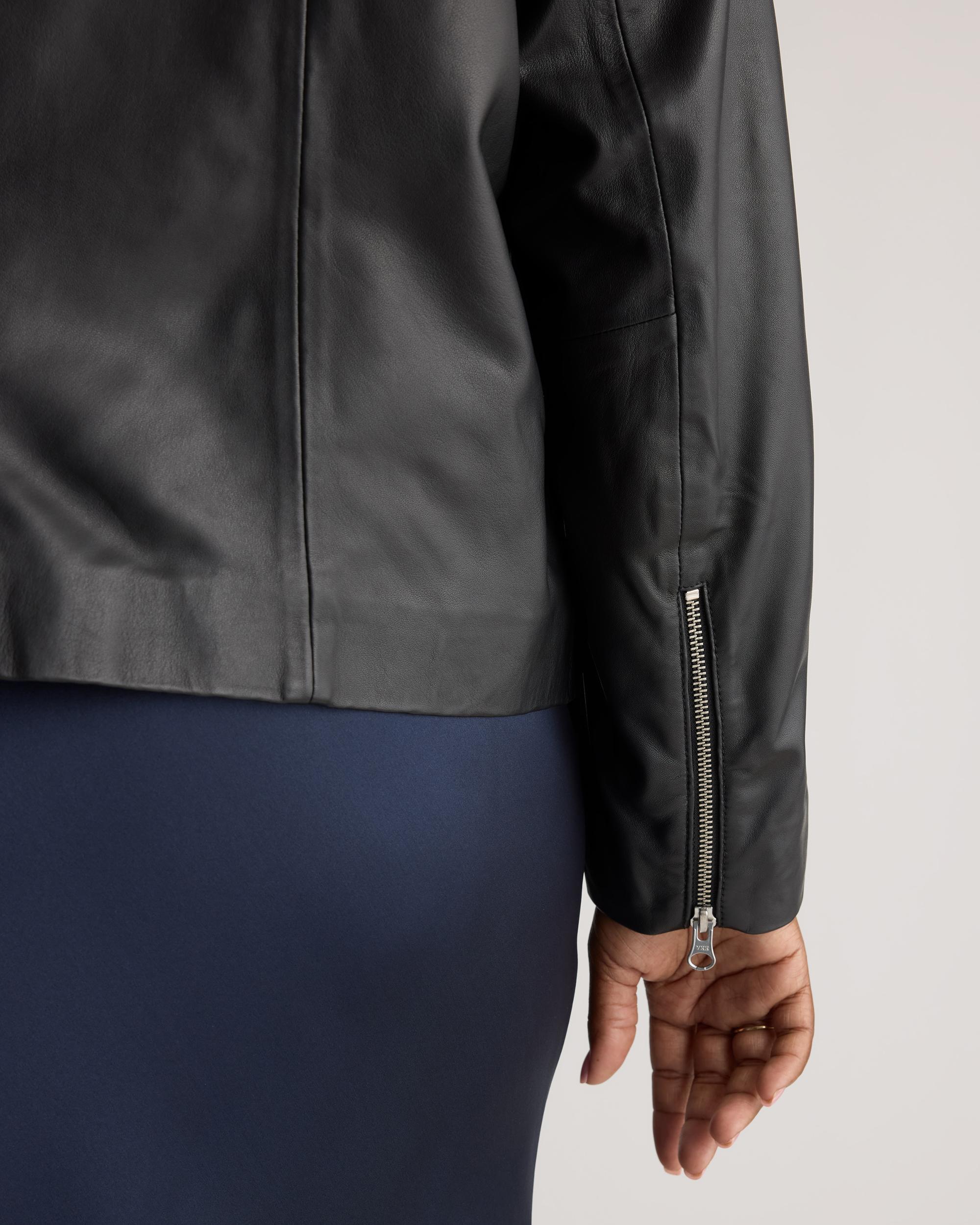 Quince | Women's 100% Washed Leather Biker Jacket Product Image