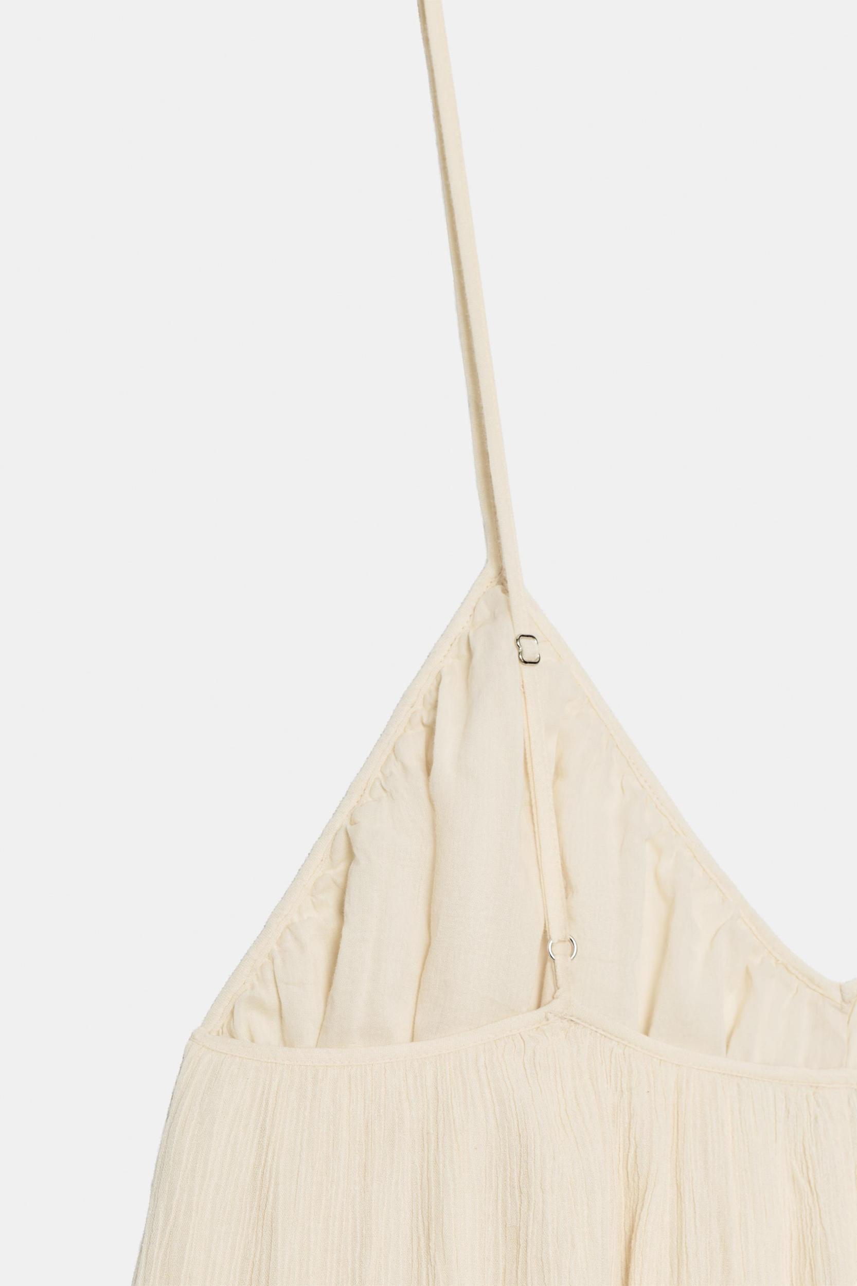 LONG TEXTURED STRAP JUMPSUIT Product Image