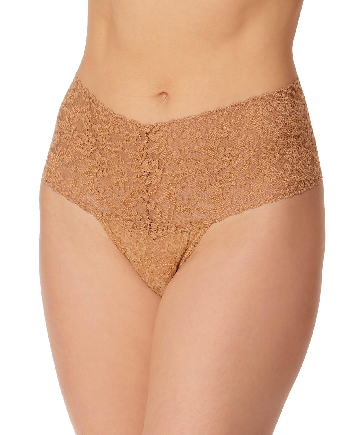 Signature Lace Retro Thong Product Image