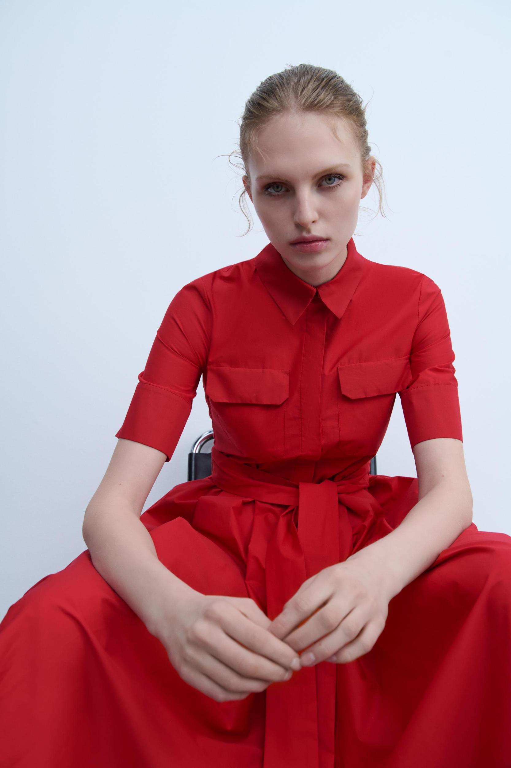 ZW COLLECTION POPLIN DRESS Product Image