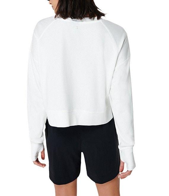 Sweaty Betty After Class Crop Crew Neck Long Sleeve Sweatshirt Product Image