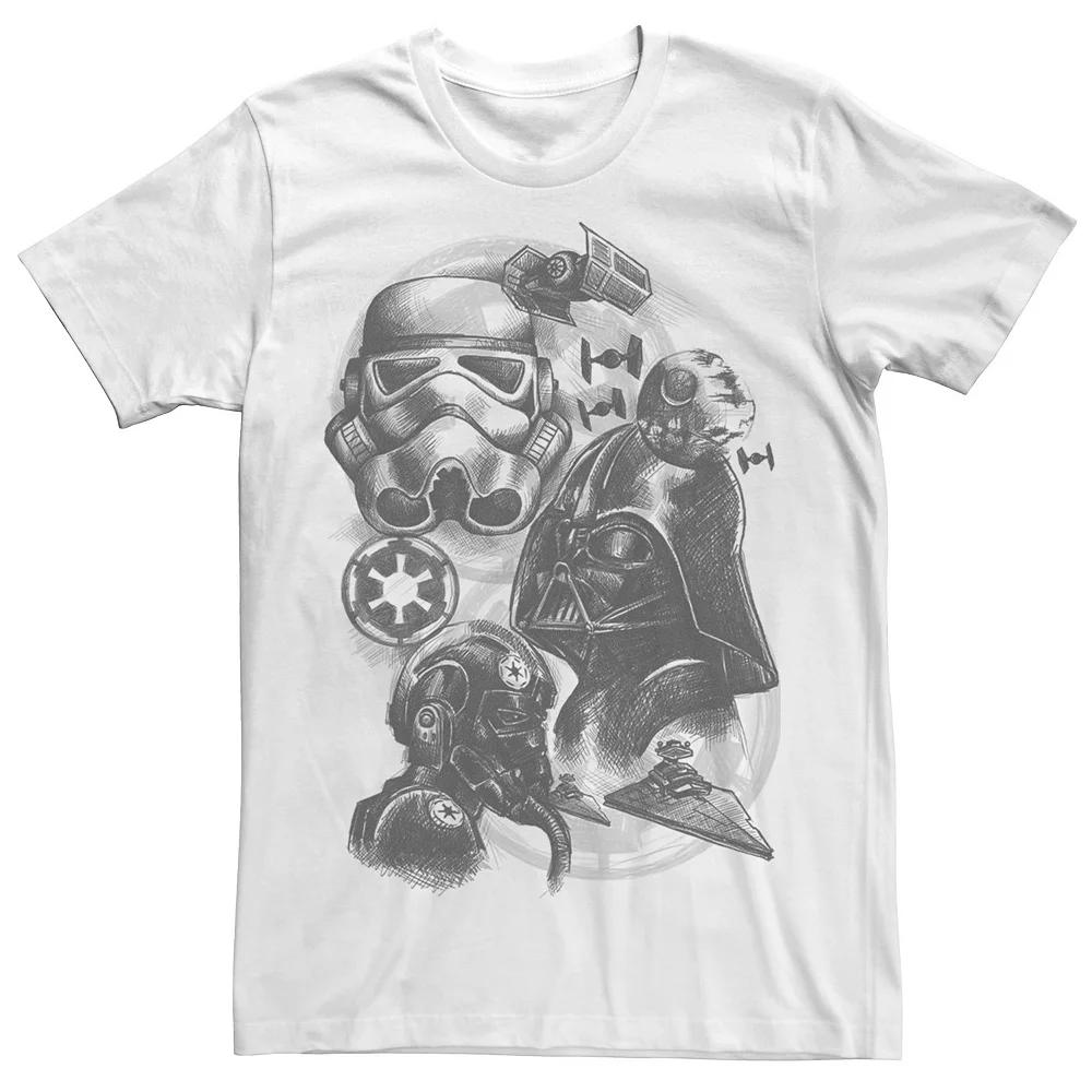 Men's Star Wars Dark Side Group Sketch Tee,  Product Image