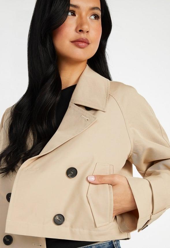 Cropped Trench Jacket Product Image