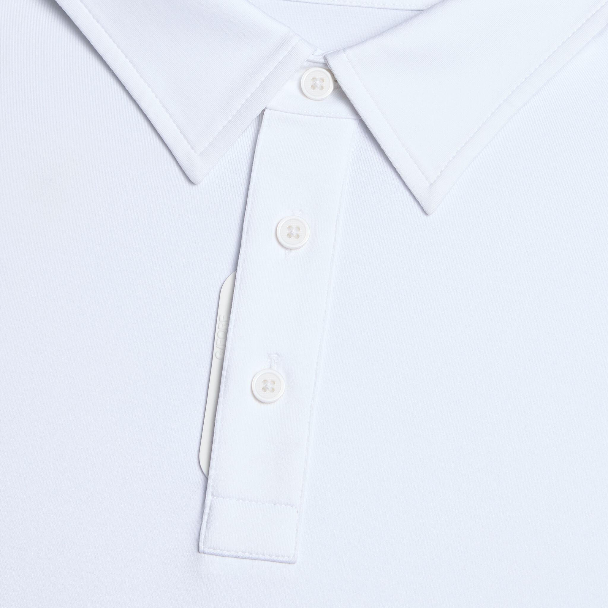 MÉLANGE ICE NYLON LONG SLEEVE POLO Product Image