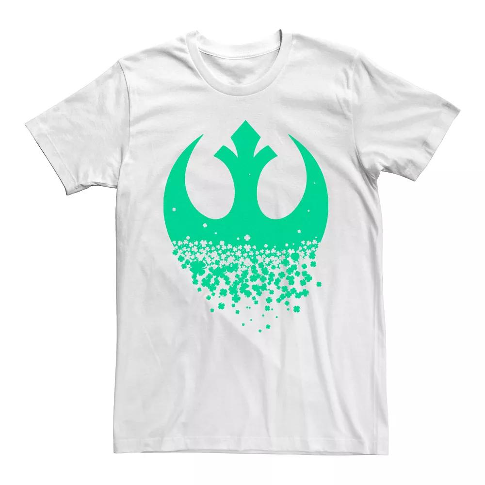 Men's Star Wars Rebel Logo Clovers Saint Patrick's Day Graphic Tee, Size: Large, White Product Image