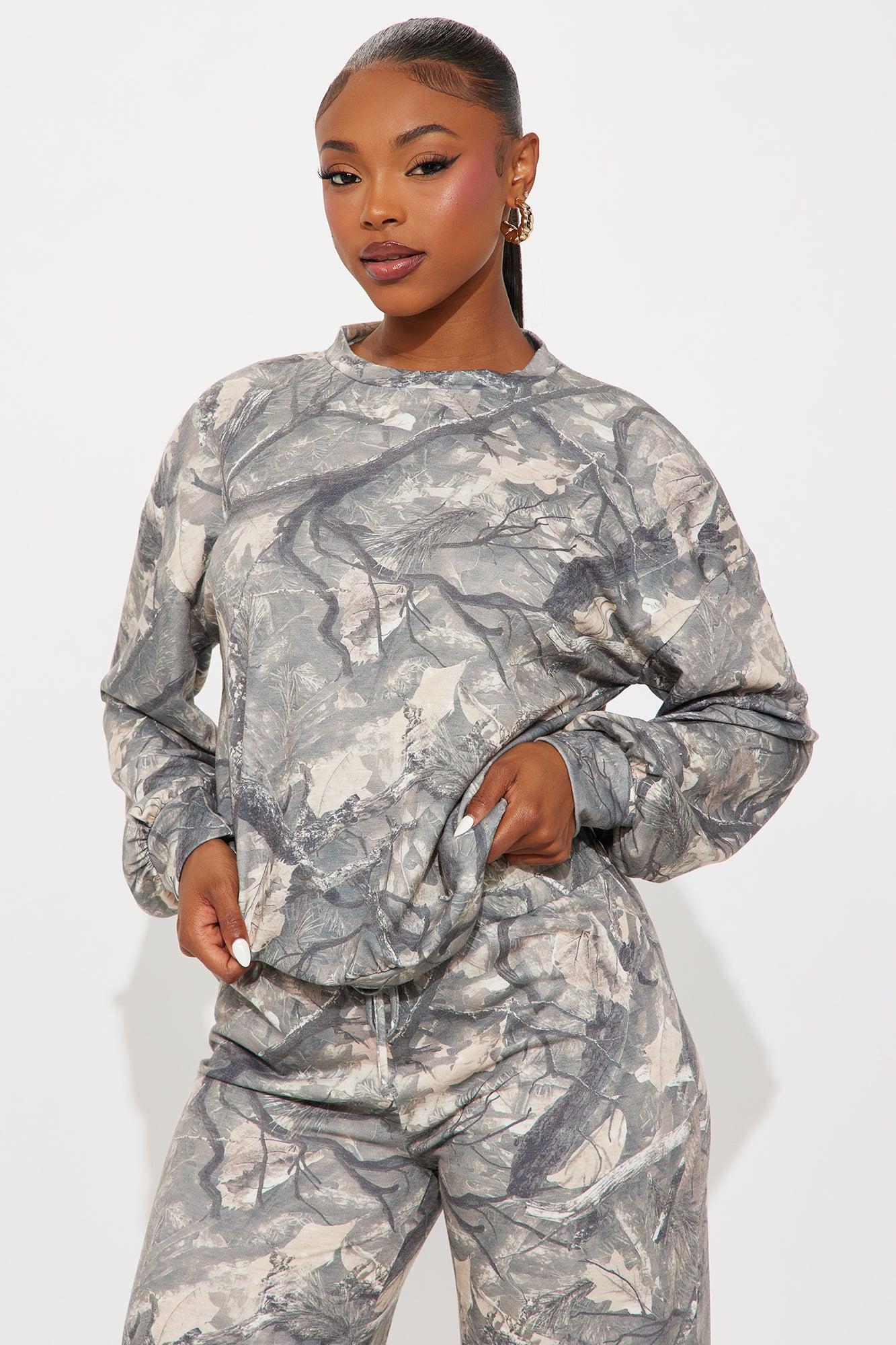 No Trace Camo Pant Set - Olive/combo Female Product Image