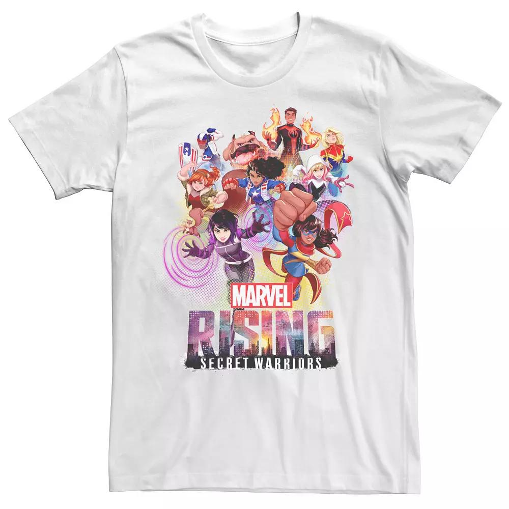 Men's Marvel Rising Secret Warriors Hero Action Pose Collage Tee,  Product Image