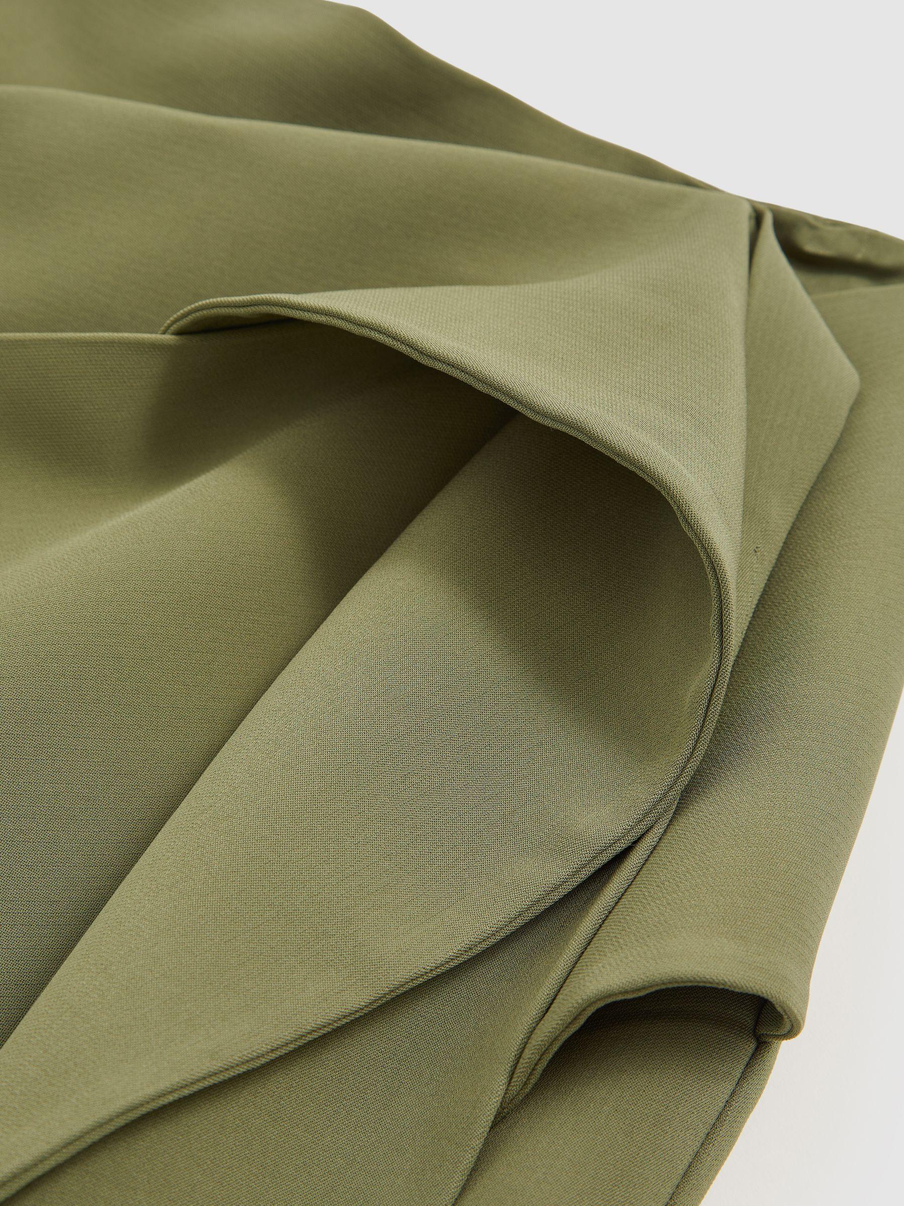 Sculptural Mini Skirt in Green Product Image