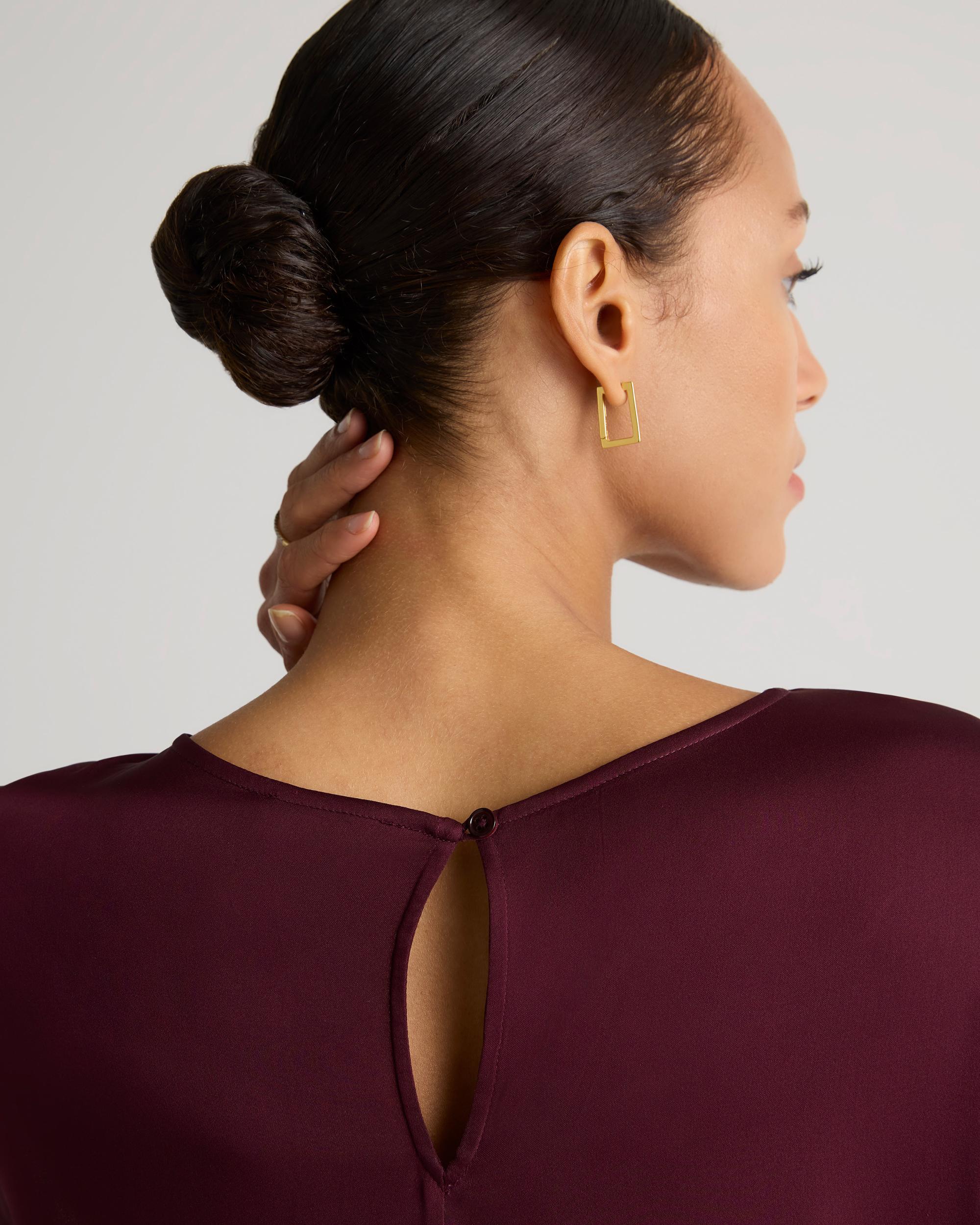 Quince | Women's Washable Stretch Silk Voluminous Maxi Dress Product Image