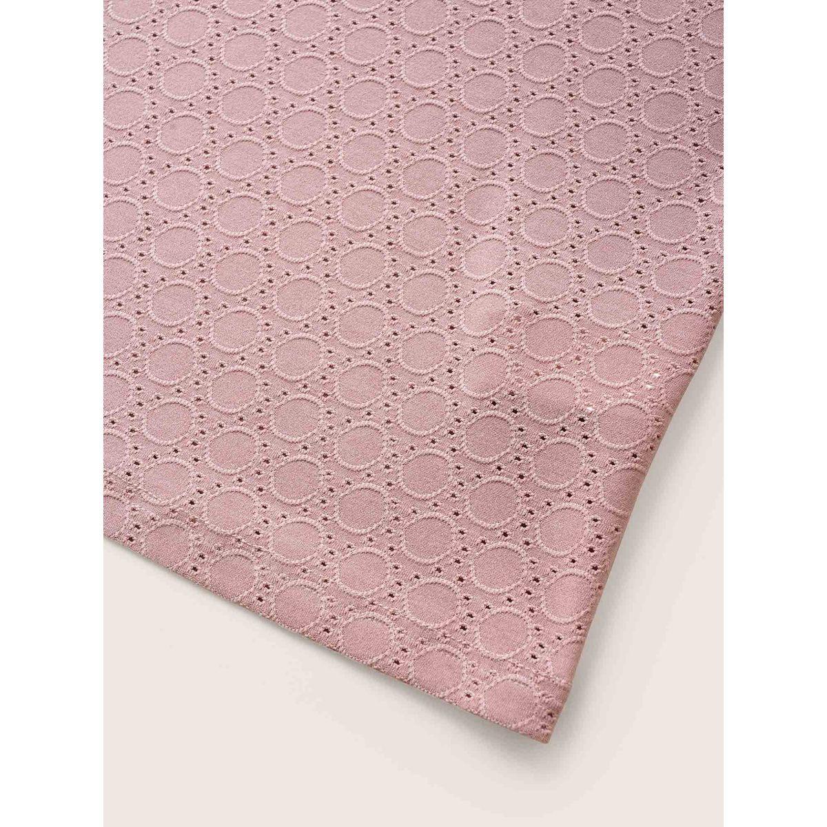 Plus Size Plain Textured Geometric Flutter Sleeve T-shirt Rouge Women Elegant Texture Plain Round Neck Everyday T-shirts BloomChic 18-20/2X Product Image