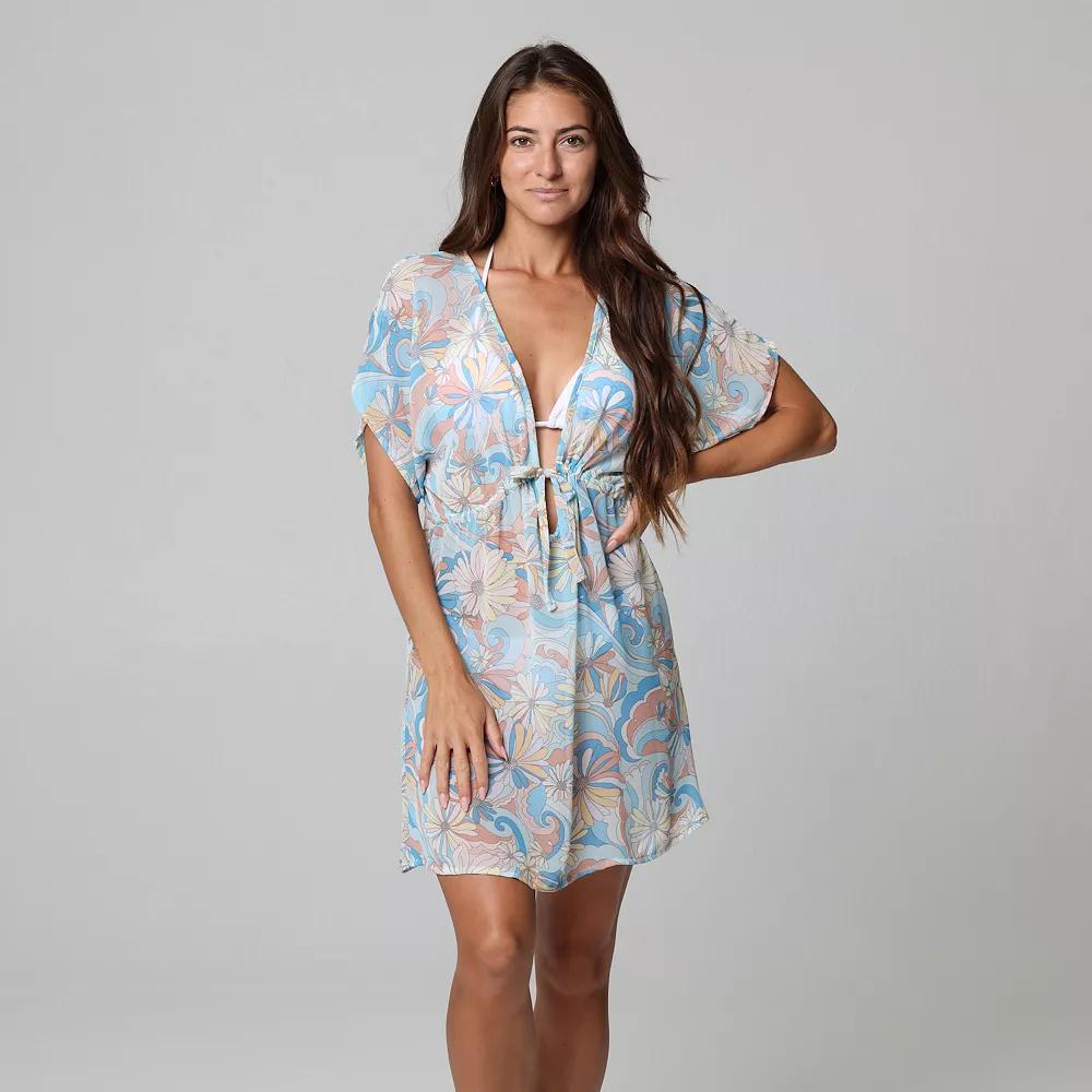 Women's J. Valdi Floral Swim Cover-Up Tunic,  Product Image