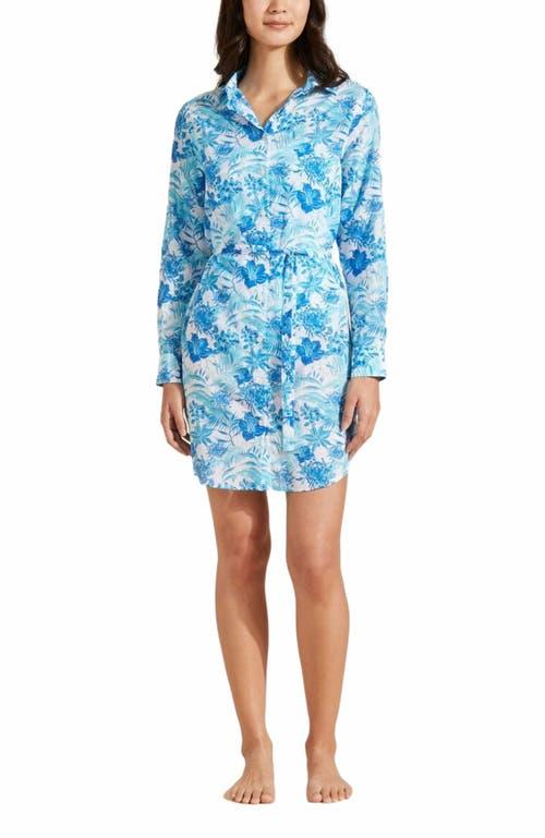 Vilebrequin Women's Tahiti Flowers Cotton Voile Shirt Dress Product Image
