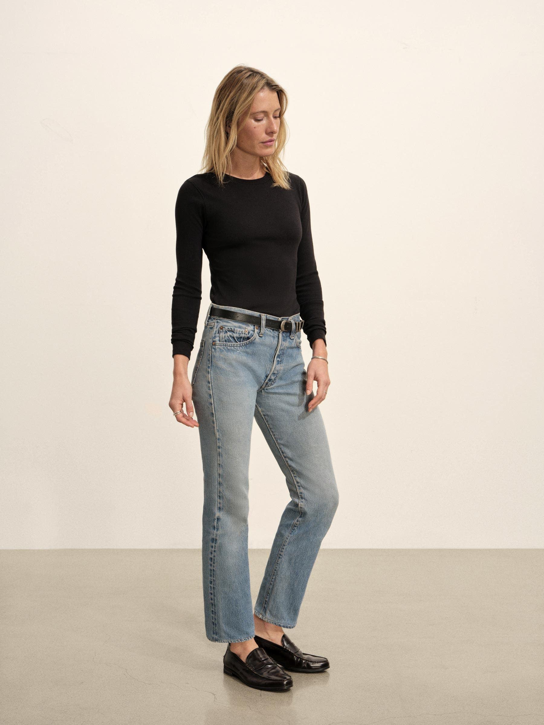 Black Surplus Rib L/S Crew Product Image