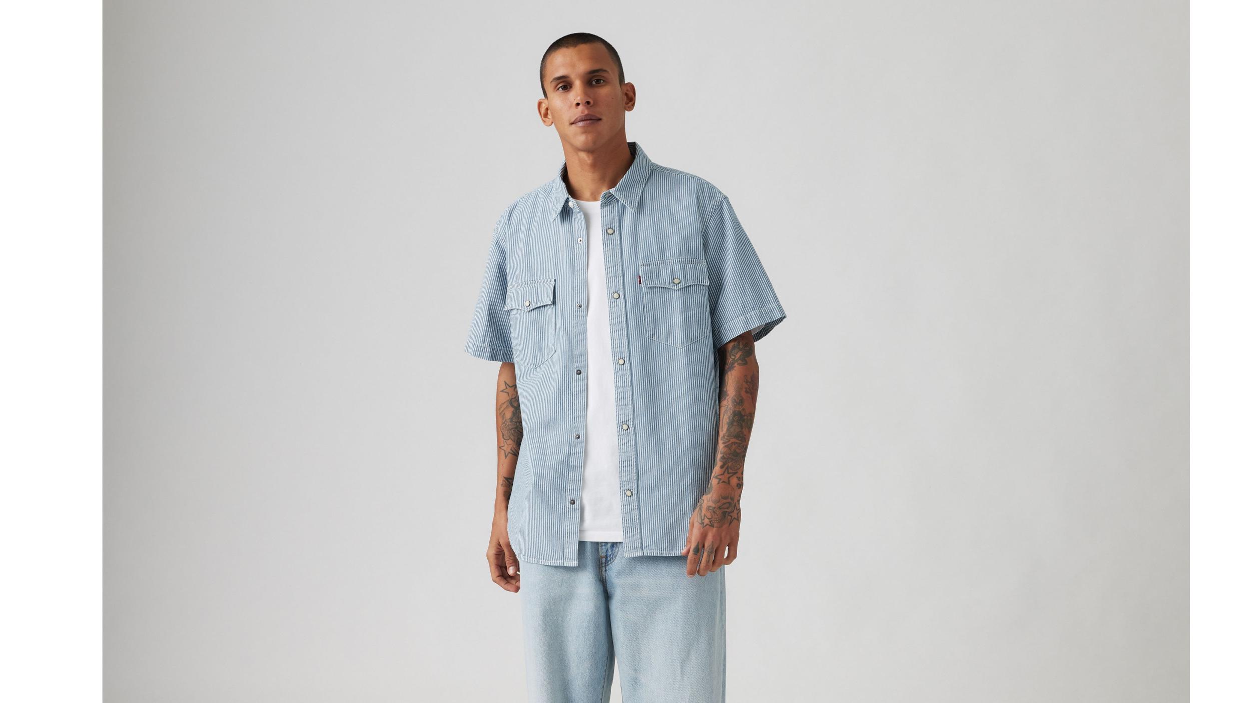 Short Sleeve Relaxed Fit Western Shirt Product Image