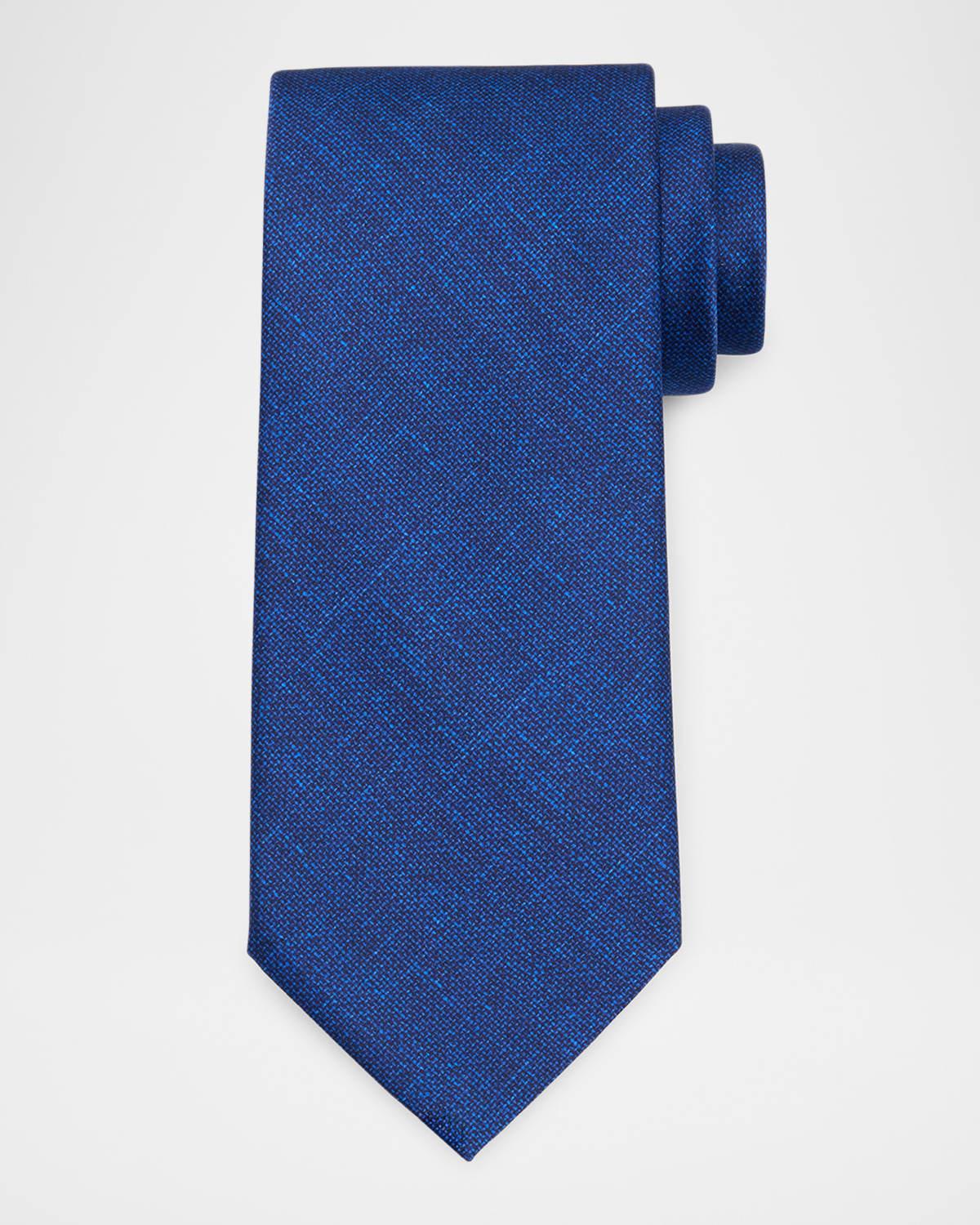 Mens Solid Silk Tie Product Image