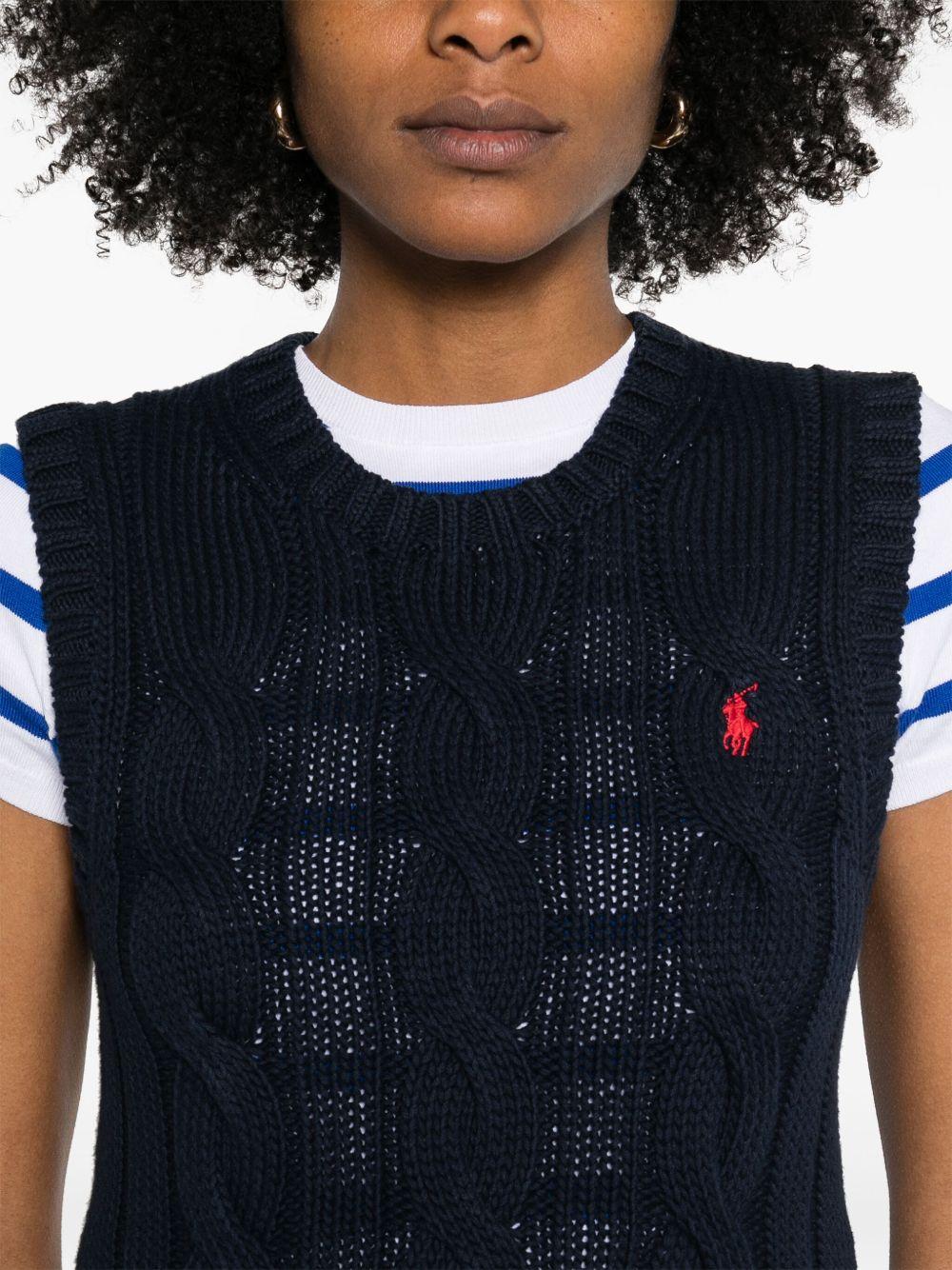 cable-knit vest Product Image