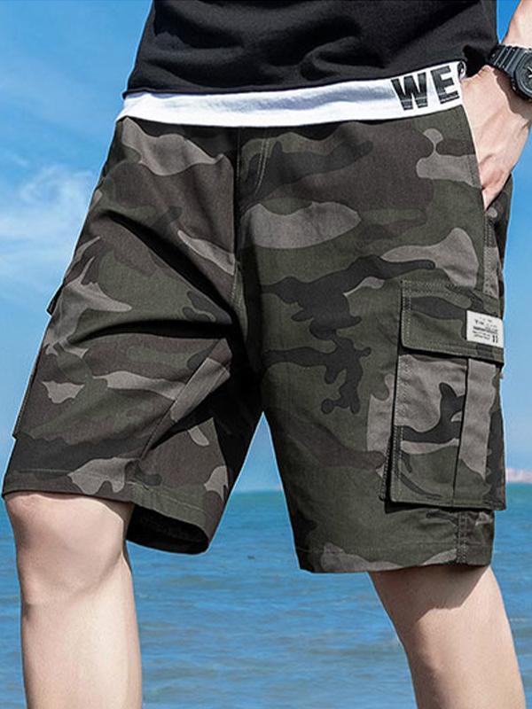 Men's Camouflage Casual Workwear Shorts Product Image