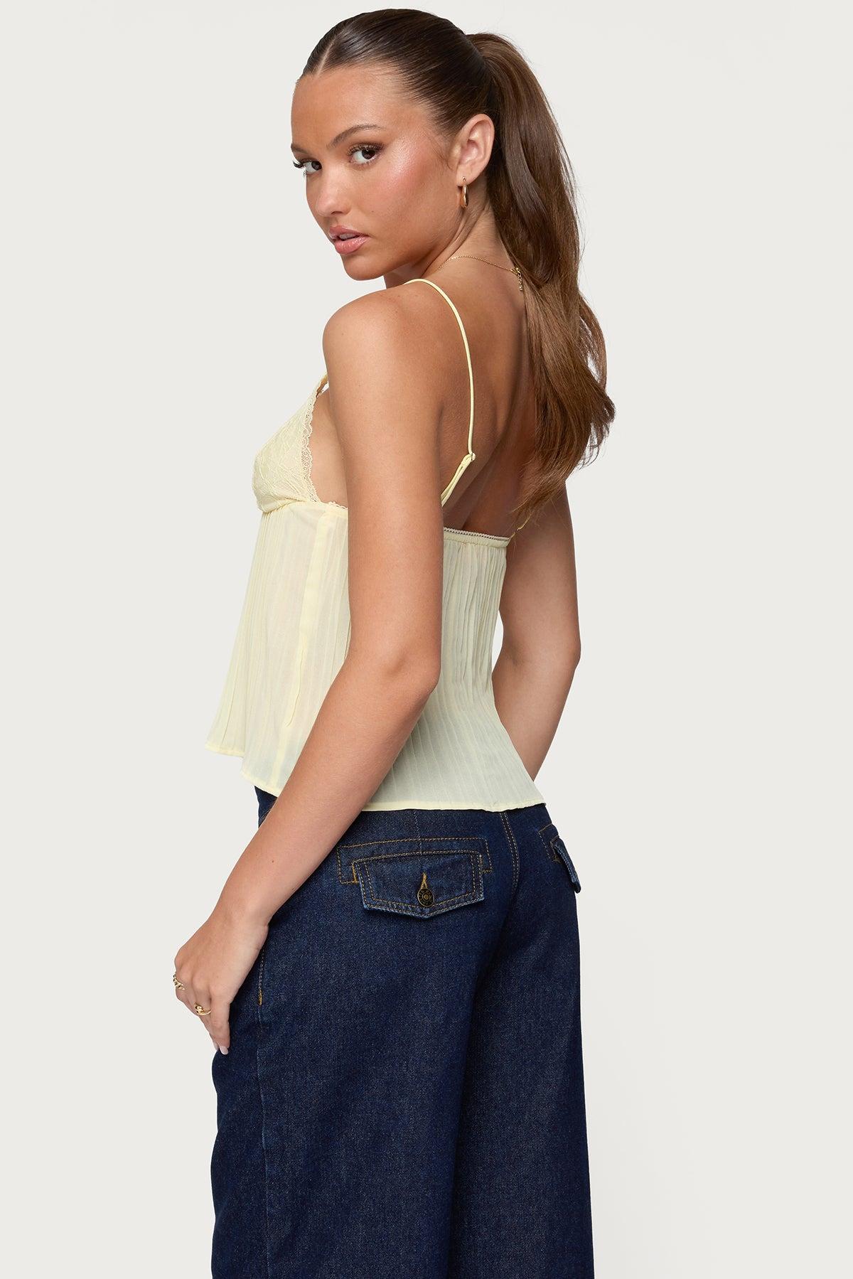 Rhian Lacey Pleated Babydoll Top Product Image