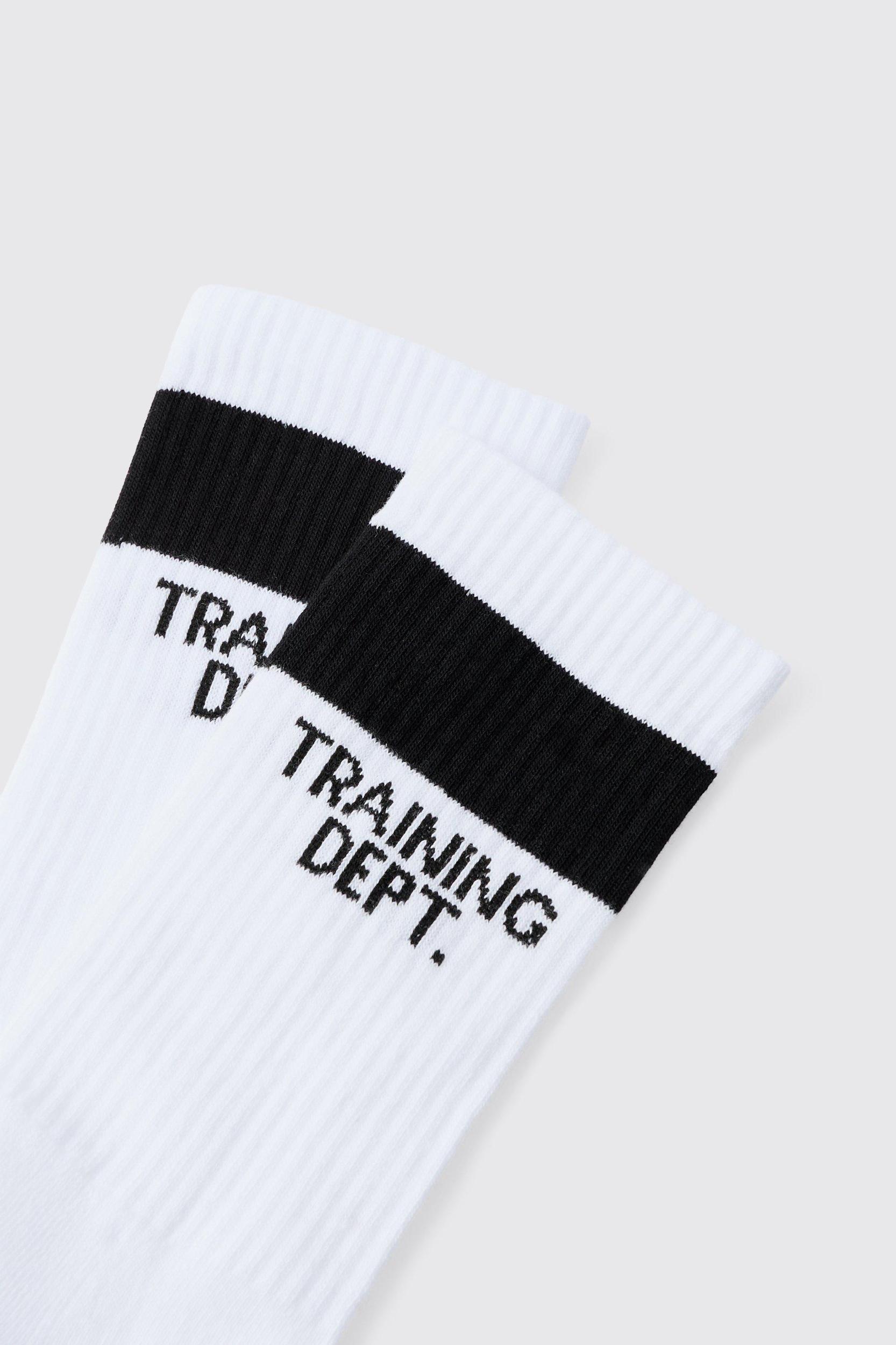 Active Training Dept Cushioned Crew Socks | boohooMAN USA Product Image