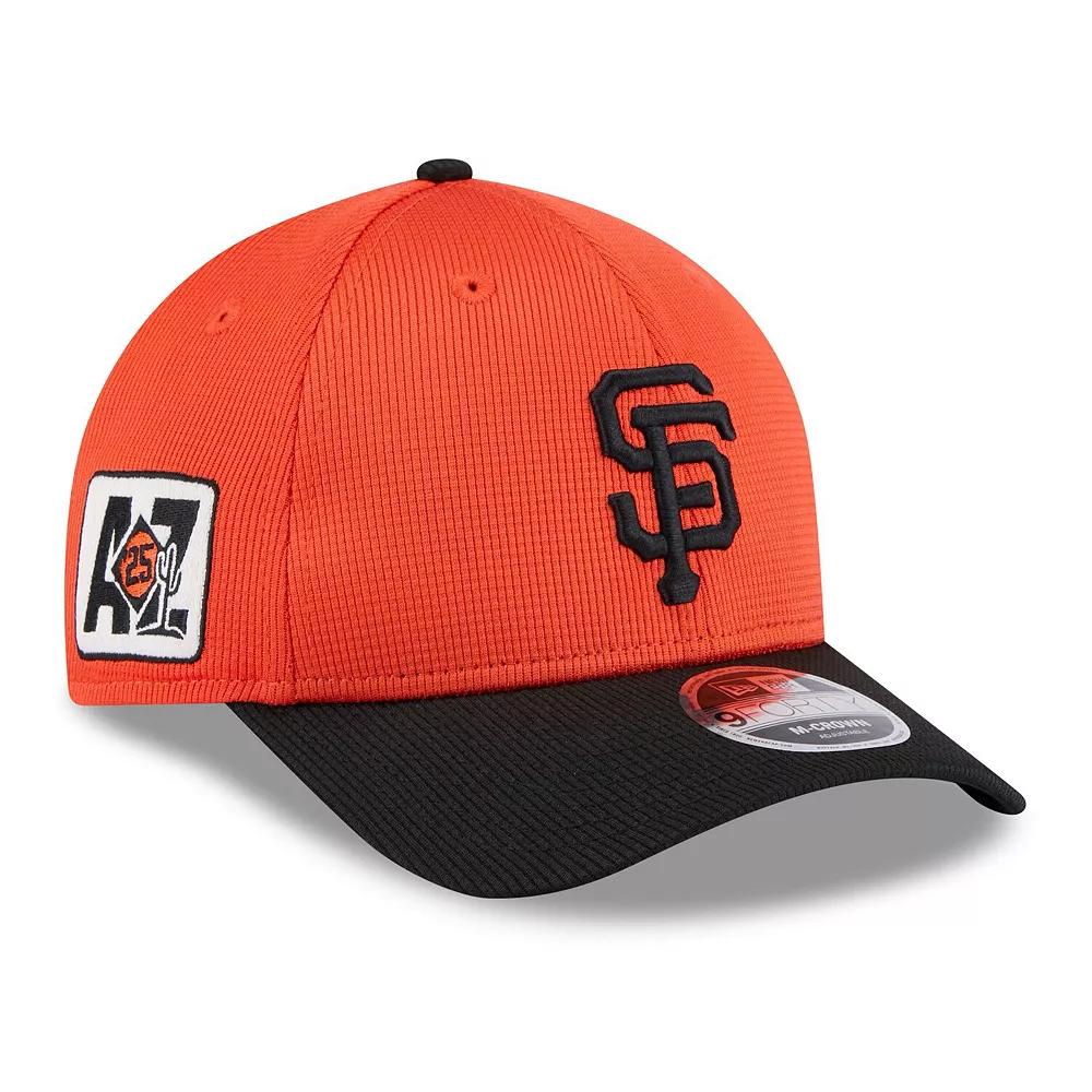 Men's New Era Orange/Black San Francisco Giants 2025 Spring Training 9FORTY Adjustable Hat Product Image