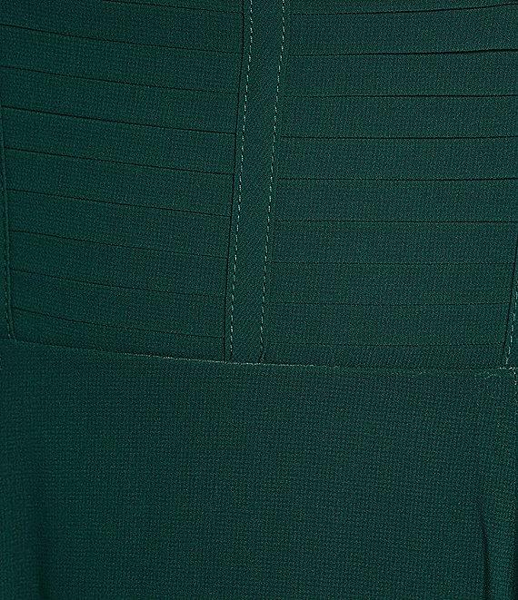 City Vibe Spaghetti Strap Corset Chiffon Long Slim Dress Product Image