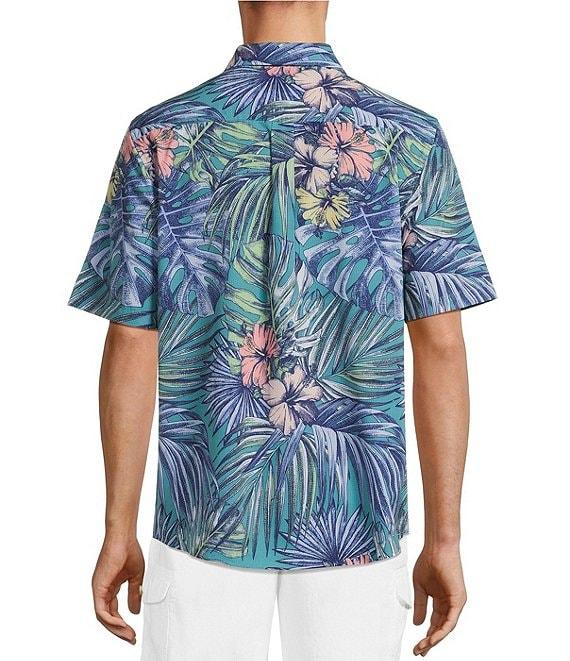 Caribbean Isle Breeze Performance Stretch Solid Short Sleeve Woven Shirt Product Image