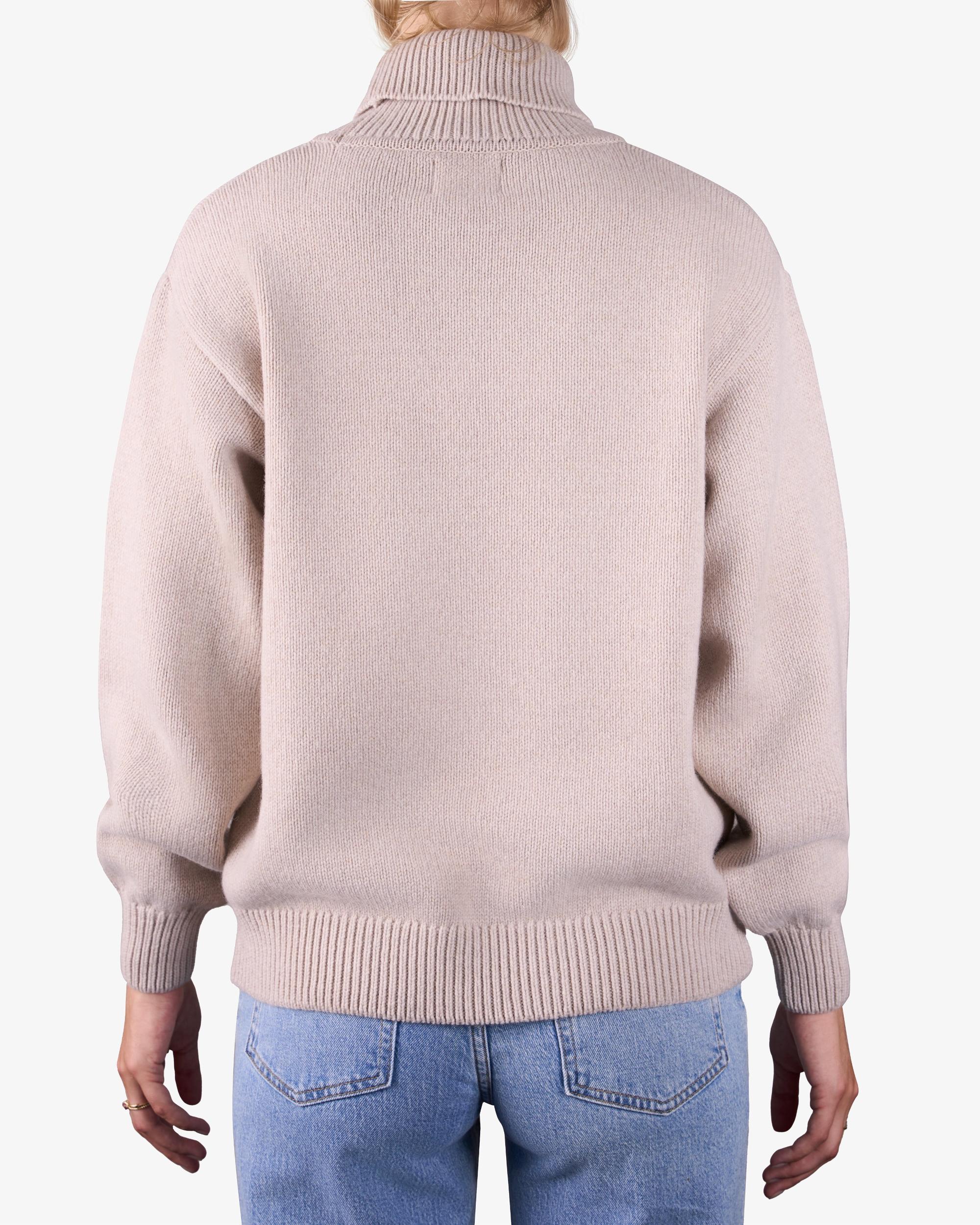Merino Wool Turtleneck - Coffee Brown Product Image