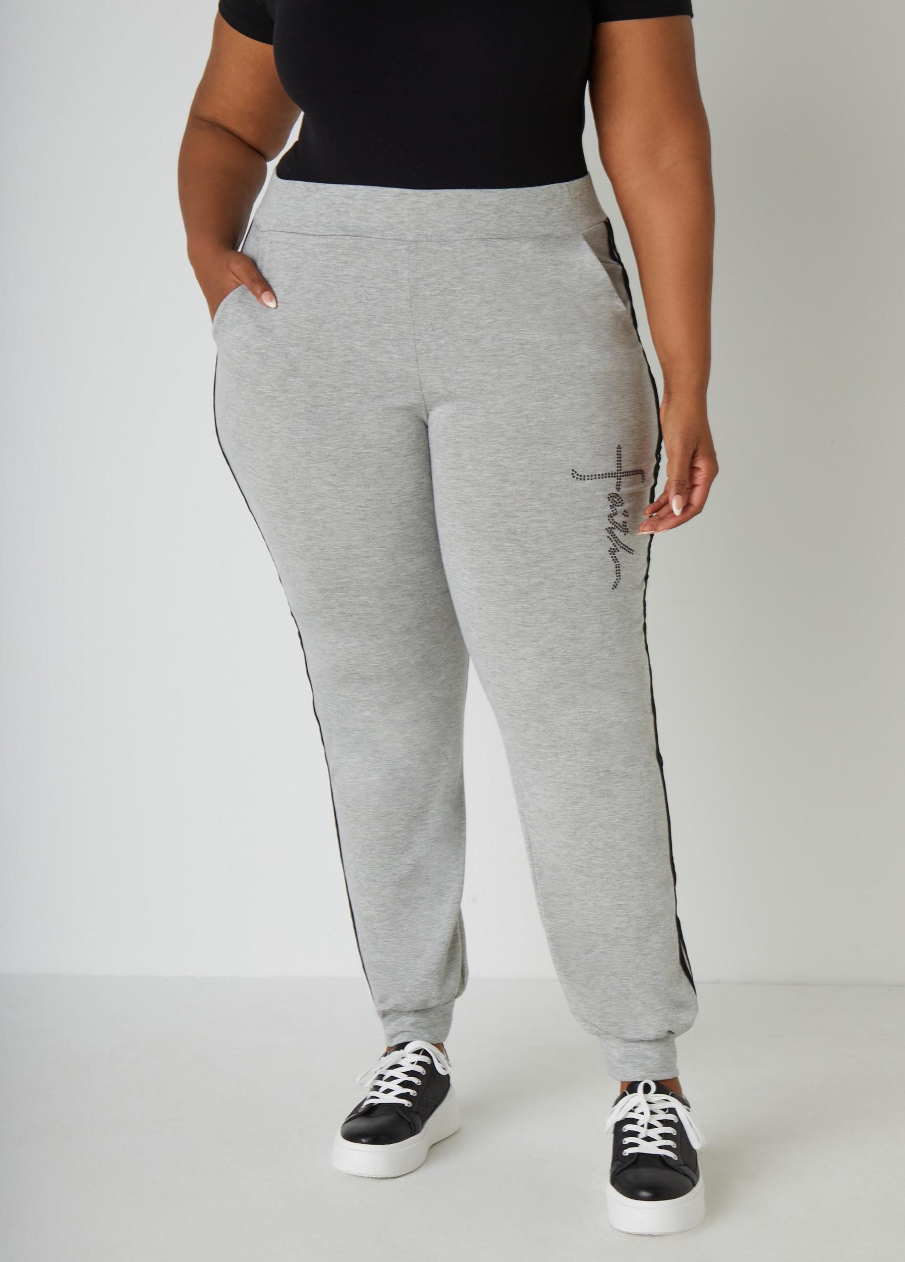 Faith Crystal Embellished Joggers Product Image