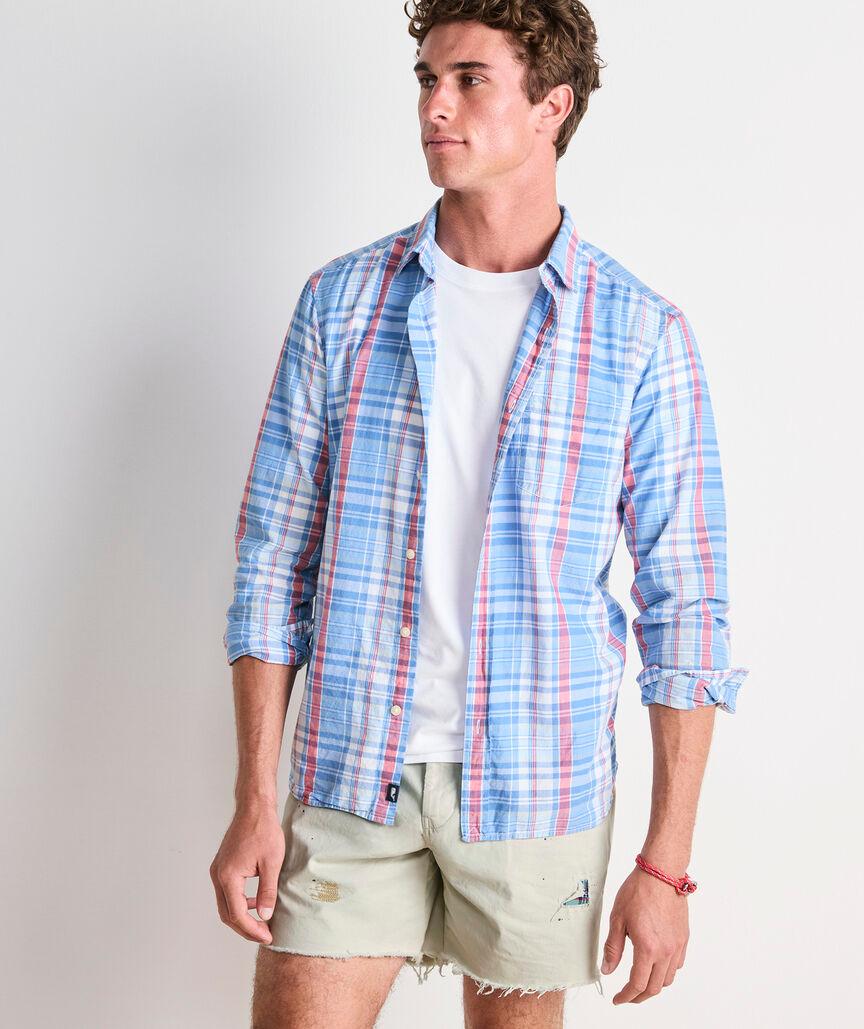 Rockland Plaid Cotton Madras Shirt Product Image