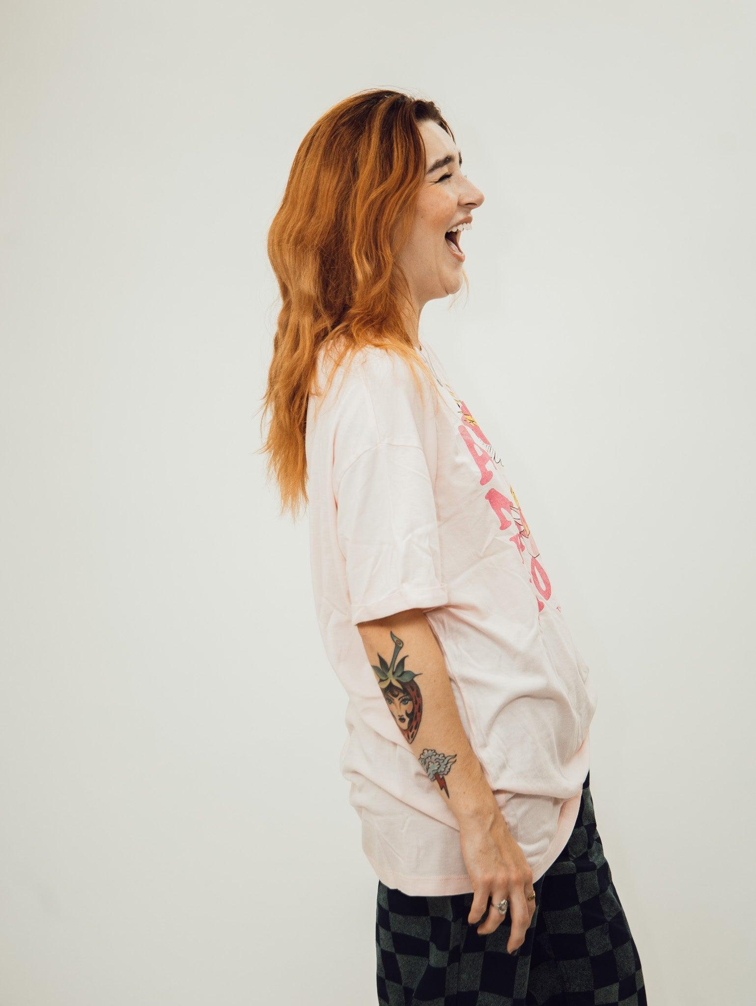 The Laundry Room Rodeo Queen Oversized Tee - Blush Pink Product Image