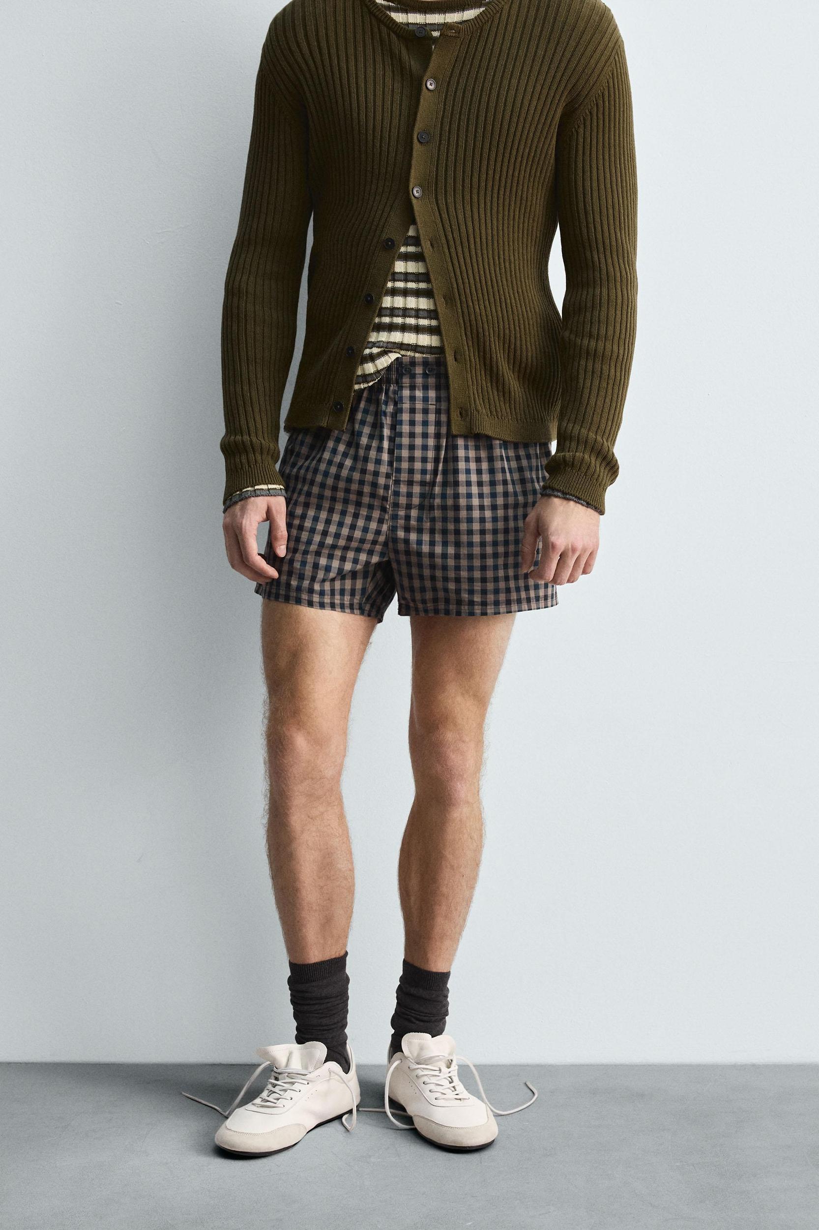 LIMITED EDITION CHECKERED POPLIN BOXERS Product Image
