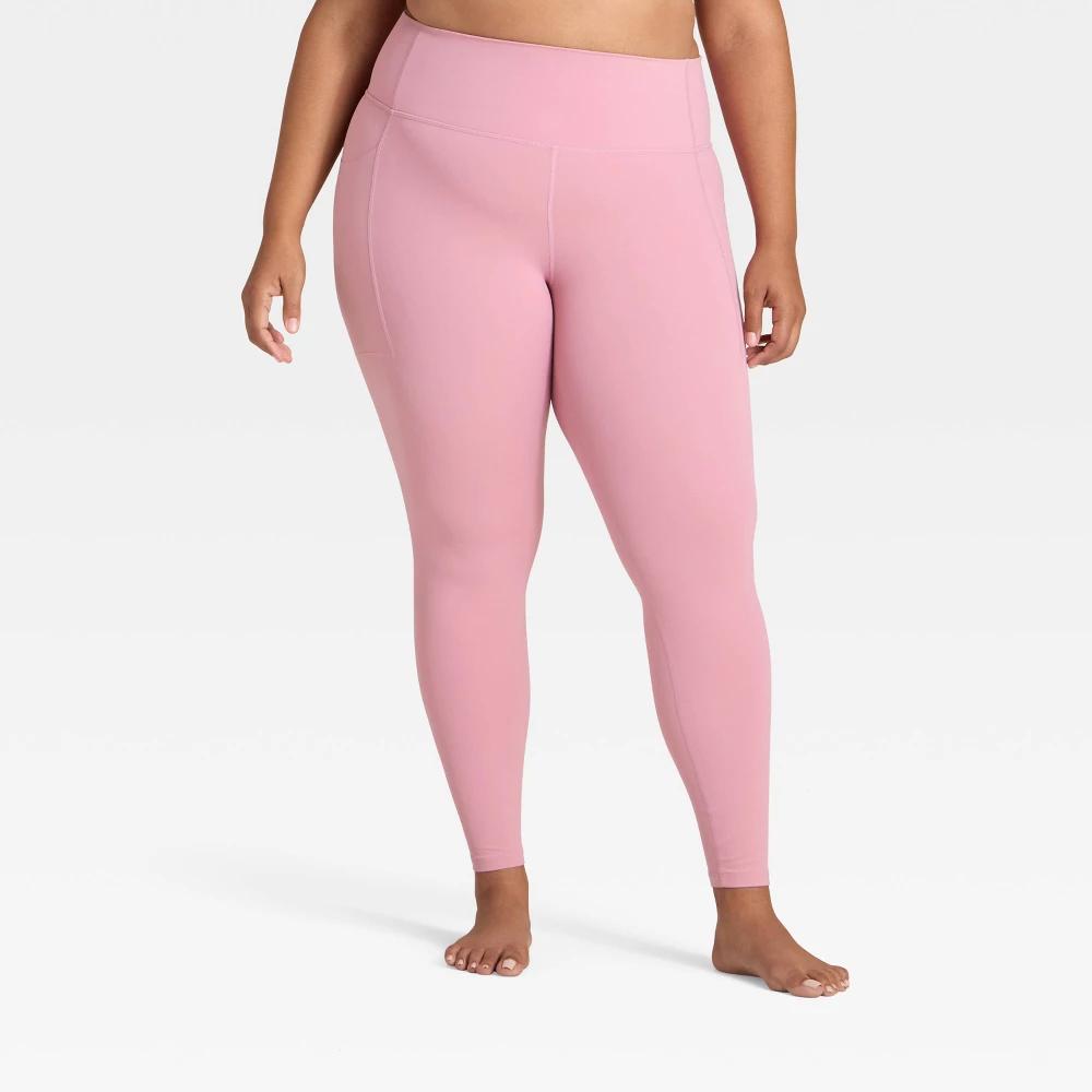 Women's Everyday Soft Ultra High-Rise Pocketed Leggings - All In Motion™ Mauve XXL Product Image