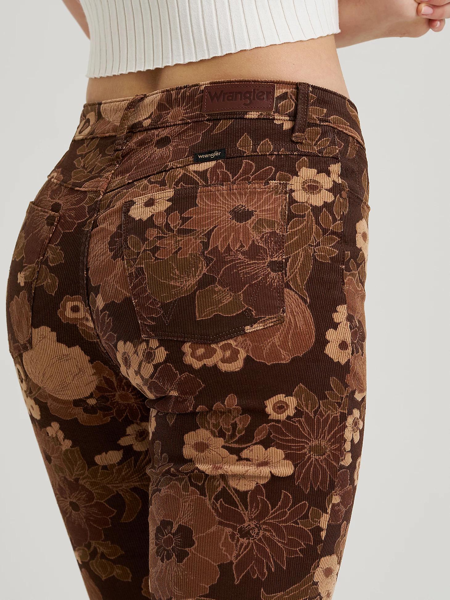 Women's Wrangler® Corduroy High Rise Fierce Flare Jean in Golden Eden Product Image