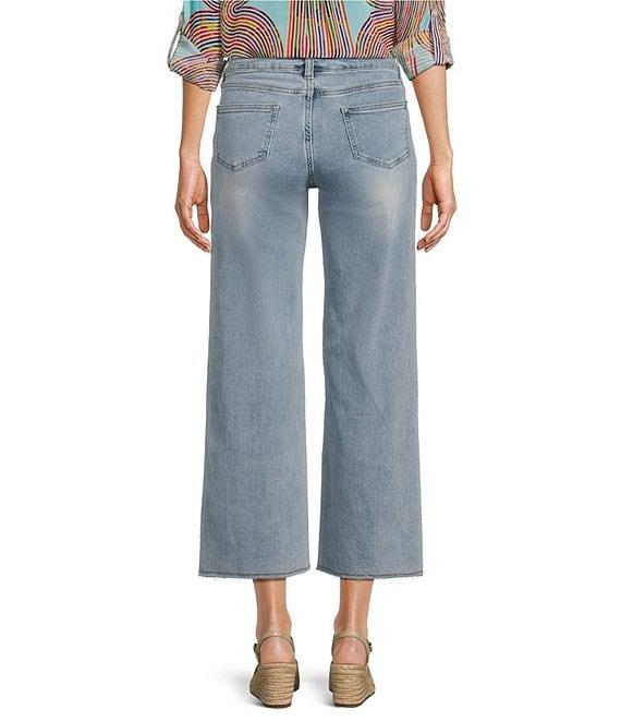 APNY Flat Front Wide Leg Cropped Jeans Product Image