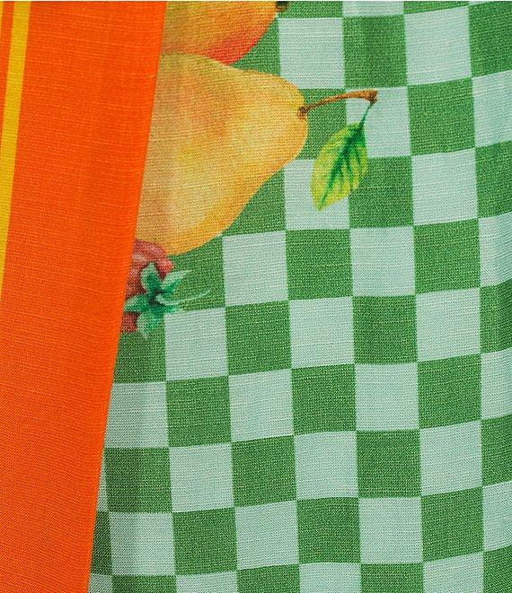 Antonio Melani Coordinating Clio Fruit Printed Linen Wrap Skirt Product Image