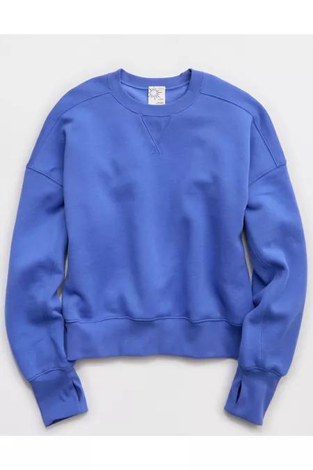 OFFLINE By Aerie Cloud Fleece Classic Crewneck Sweatshirt Women's Product Image