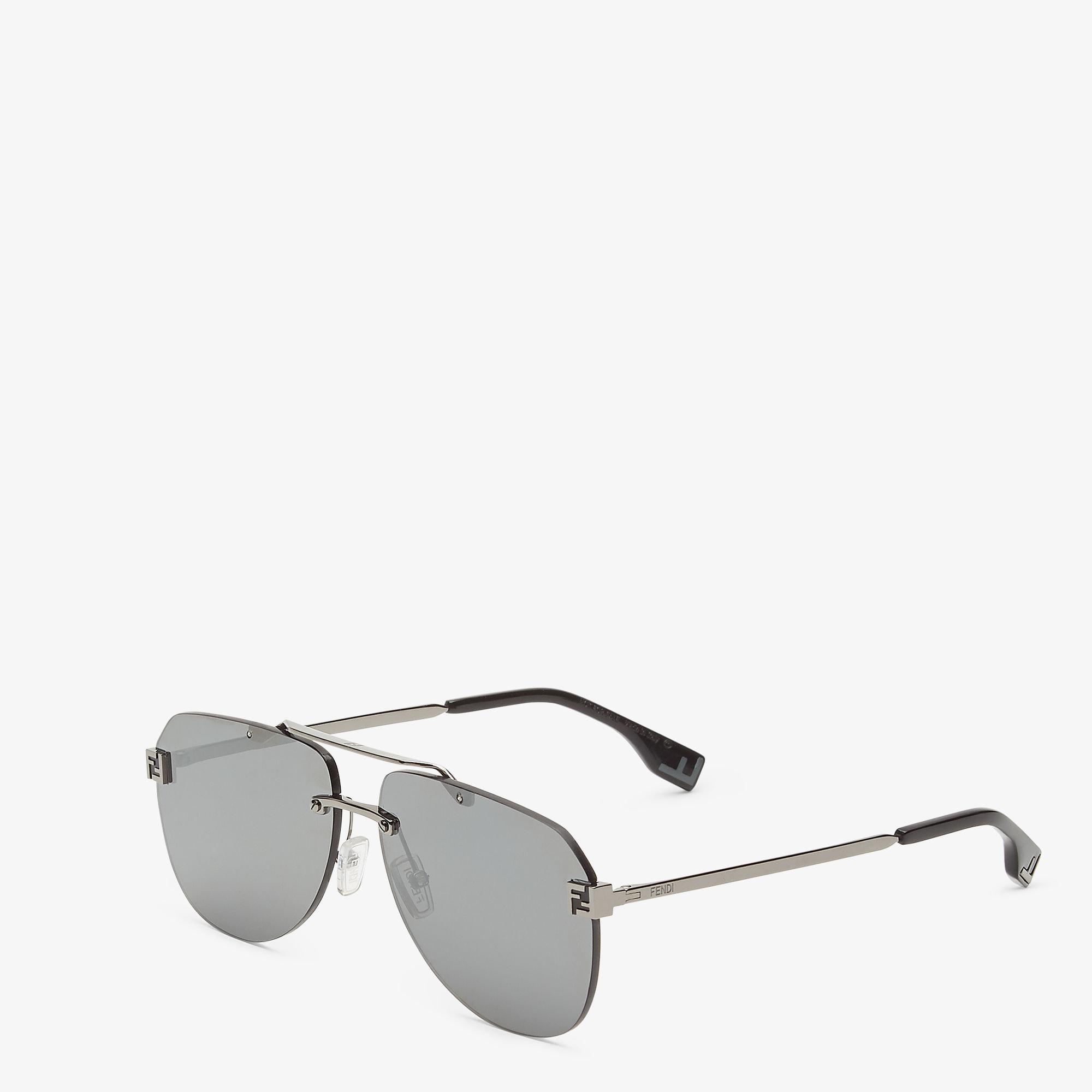 Fendi SkyRuthenium-colored metal sunglasses Product Image