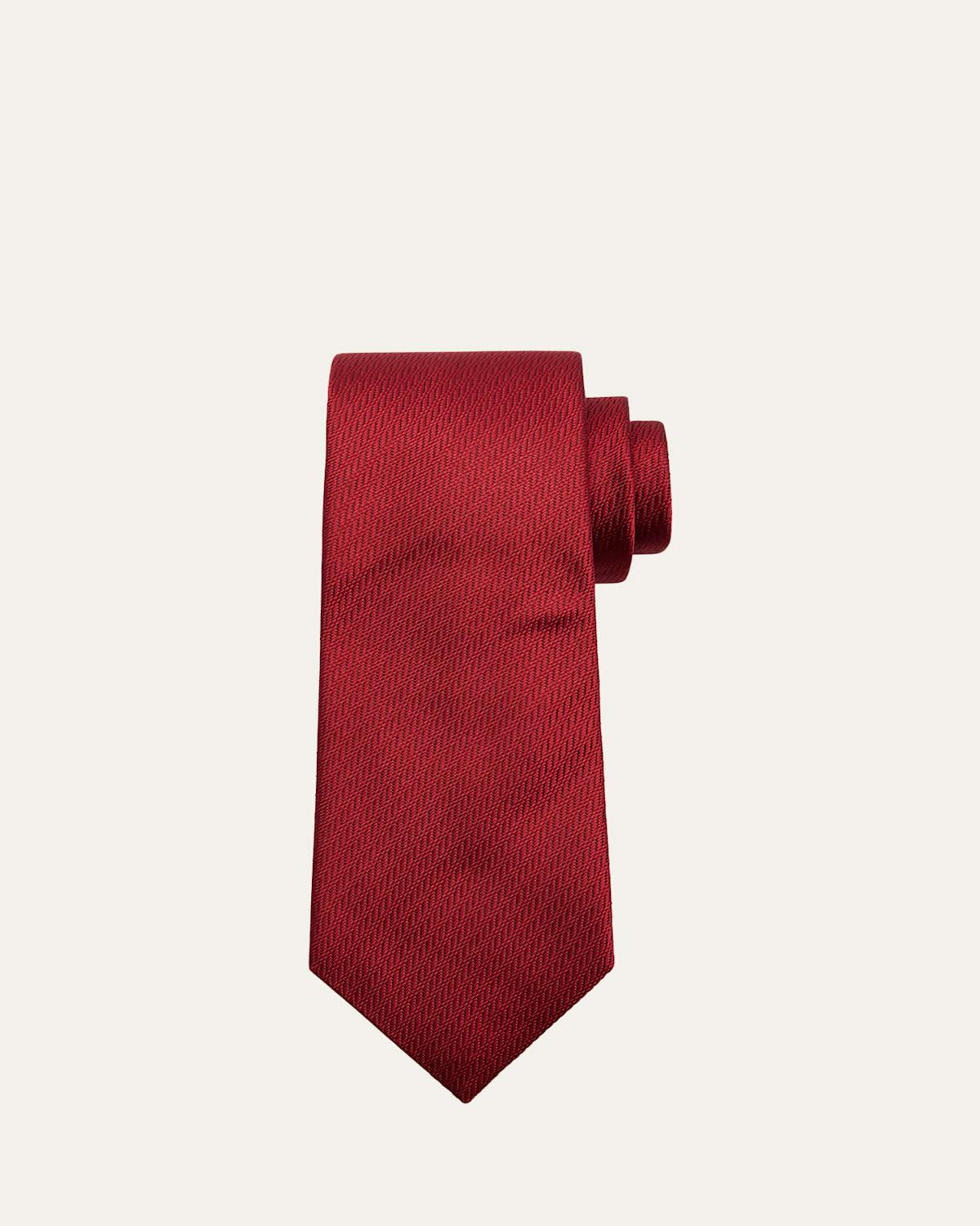 Mens Chevron Silk Tie Product Image