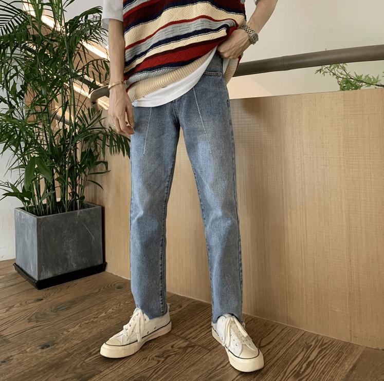 No. 3547 WASHED SLIM JEANS Product Image